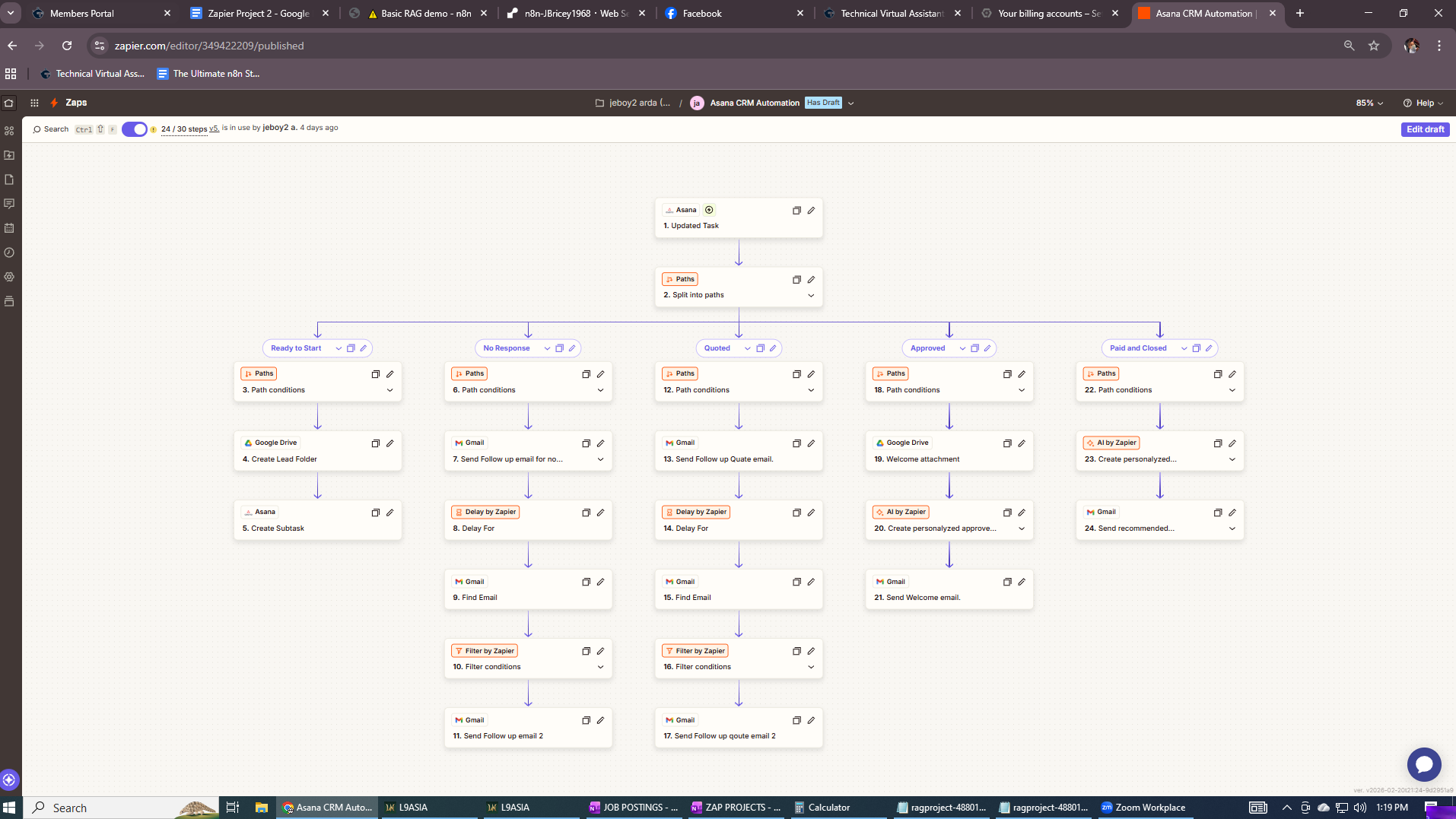 Asana CRM Automation